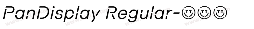 PanDisplay Regular字体转换